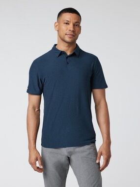 Vuori Strato Tech Polo NWT Navy Heather XL